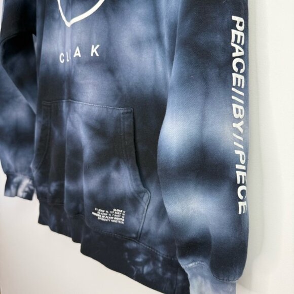 Cloak Peace by Piece Navy Tie Dye Hoodie Size Small - Picture 2 of 6